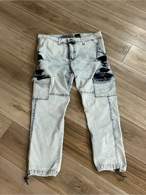 Women’s VIP Jean Cargo Joggers Size 15/16